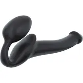 Strap-On-Me Silicone Bendable Strap-On Musta