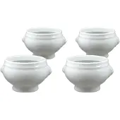 C&T Tête de lion - Bol à soupe - 55cl - Porcelaine - (Lot de 4)