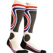 Monnet - Chaussettes de ski - French Socks Unique en Laine - Taille 43-44 - Blanc
