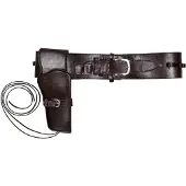 Generique Accessoire de déguisement - ceinture holster cow-boy western 110cm marron - 00579