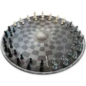Mikamax Chess for Three - 3 In 1 Jeu d'échecs - Échecs - Échiquier - 56cm