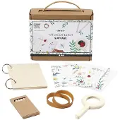 Creativ Company Kit de loisirs créatifs sur le thème de la nature pour les enfants : presser des fleurs, dessiner et découvrir les insectes