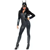 Leg avenue Lot de 3 masques captivants en combinaison matelass?e avec ceinture et utilitaire pour combattant du crime, PETIT, NOIR