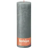 Bolsius Bougie cylindrique rustique Shine 300/100 eucalyptus green