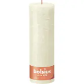 Bolsius Bougie cylindrique rustique Shine 300/100 soft pearl