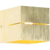QAZQA Applique murale moderne dorée 9,7 cm - Transfer Groove
