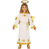 Guirma Angel Girl Costume Beige 5-6 Years