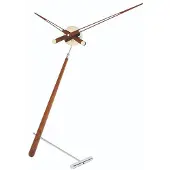 Nomon Puntero Horloge de Table Chromed Steel and Walnut Wood | Puntero N