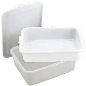 Vogue Bacs de rangement en plastique transparent | 32 litres