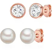 Rafaela Donata Boucles d'oreilles or rose