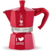 Bialetti Moka Express Love 3 tasses rouge