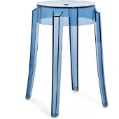 Kartell Charles Ghost Tabouret - Lot de 2 H 46 cm | Powder Blue