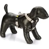 Beeztees Harnais en Y pour chien Parinca en nylon premium, gris clair