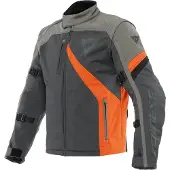 Dainese Ranch Tex Ebony Charcoal Gris Flame Orange Blouson Taille 48
