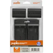 Jupio Kit : 2x Batterie LP-E6NH + Double Chargeur USB