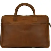 Dstrct Limited Laptoptas - 17 Zoll - Cognac (17"), Sac pour notebook, Marron