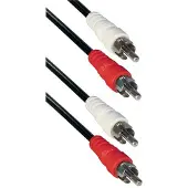 Pro Cable Audio 2xrca Compatible 15m M/m (noir)