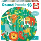 Ginza.se Puzzle rond 28 pièces The Jungle 18906