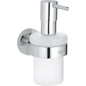 GROHE Essentials Distributeur de savon - 160ml - avec support - montage mural - chrome 40448001