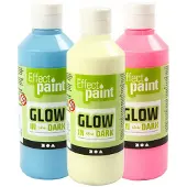 Creotime Peinture phosphorescente - Bleu clair, 250ml