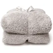 Unique living Plaid Unique Living Teddy Pebble Gris-150 x 200 cm