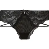 Petite fleur GOLD String noir