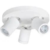 Highlight Spot en saillie IP44 Oliver 3 lumières blanc mat