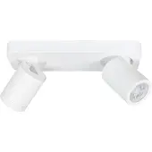 Highlight Spot double en saillie IP44 Oliver blanc mat