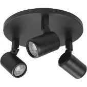 Highlight Moquerie Rain Noir 3 lumières rond