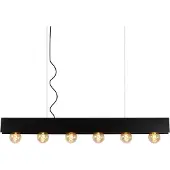 Lucide Lampe pendante de conception Surtus Noir à 6 lumières