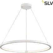 SLV One 80 PD Dali Suspension LED dimmable Couleur de lumière commutable Ø80 cm blanc mat