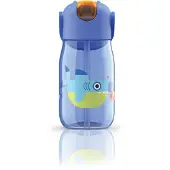 Zoku Gourde ZOKU Kids Flip avec Paille Blue 415 ml