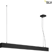 SLV Suspension Glenos 1M, noire, 4000K, forme allongée