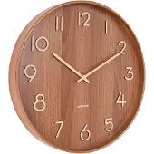 Karlsson - Horloge murale Pure - Sombre - Ø60cm