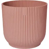 Elho Pot de Plante Elgato Brun en Plastique - Design Moderne Circulaire de 34 cm
