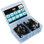 Elvedes V-type 60 Mm Complete Rim Brake Pads 25 Pairs Argenté