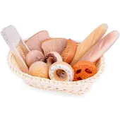 New Classic Toys Nouveau jouet classique : panier pain traditionnel - Jouet de simulation de cuisine pour enfants, jouets ducatifs et de perception des couleur