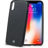 Celly Soft Matt (Apple iPhone X), Coque pour téléphone portable, Noir