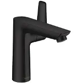 Hansgrohe Mitigeur de lavabo à levier unique Talis E, modèle 150, avec système de bonde à coulisse, finition noir mat