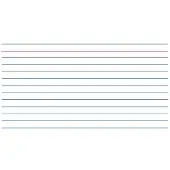 Kangaro Fiches, 235 x 170 mm, lignées, blanches en carton, 190 g/qm, en-tête rouge, réglure bleue/grise (235 x 170 mm, 100x, 190 g/m²)