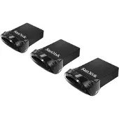 SanDisk Ultra Fit 32gb Pendrive 3 Units Argenté