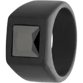 Lucardi Bague graphite / argent