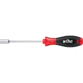 Wiha 01025 Tournevis SoftFinish Tournevis à douille six pans avec lame ronde - 9 mm x 125 mm