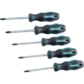 Makita Jeu de 5 tournevis TORX - E-10534