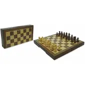 HOT Games Cassette d'échecs magnétique. Noix 23x23x2 cm
