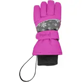 Playshoes Gants gris / fuchsia / noir / blanc