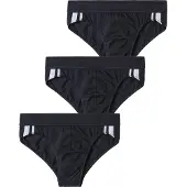 Schiesser Slip noir / blanc