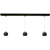 Artdelight Lampe pendante à 3 lampes Denver Noir