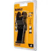 DeWalt Lot de 5 Lames plongeantes multicutter - DT20725 - Dimensions : 43 x 31 mm