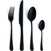 Amefa Austin Vintage Bestekset - 24-delig - 6 Persoons - Zwart, Couverts, Noir